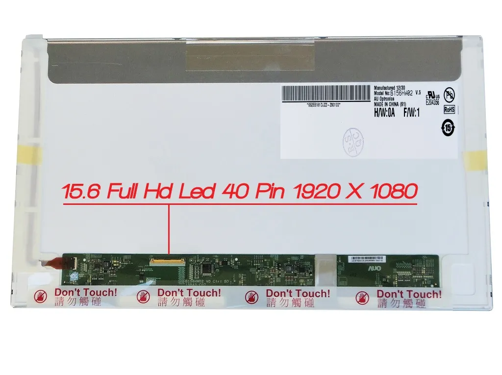 B156HW02 V.5 15.6 40 Pin Led 1920X1080 Led Lcd Panel
