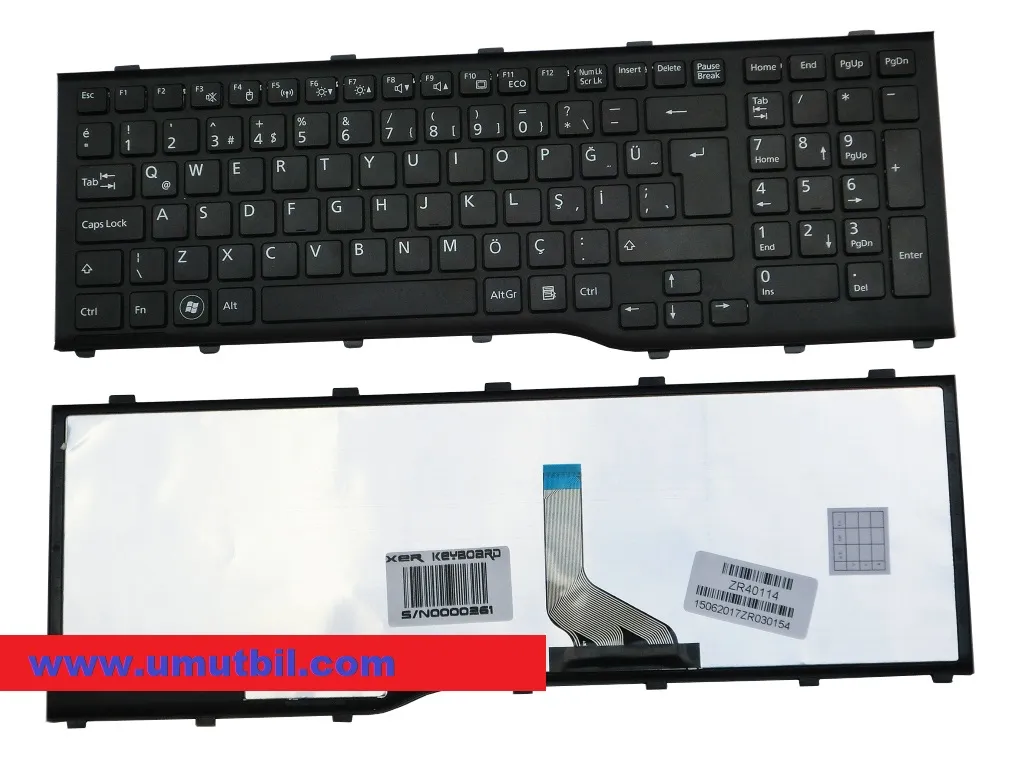 Fujitsu Lifebook Ah532, A532, N532, Nh532 Klavye Türkçe Orjinal Çerçeveli