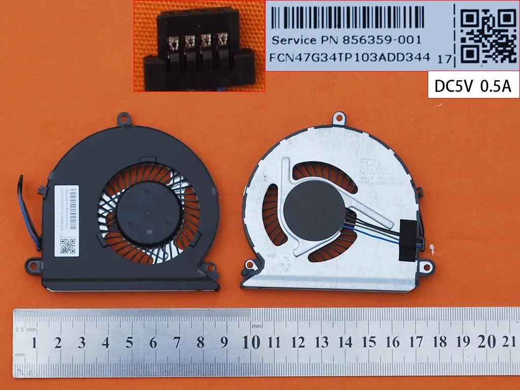 Hp Pavilion 15-Au 15-Au000 Cpu Fan 856359-001 Dfs531005pl0t
