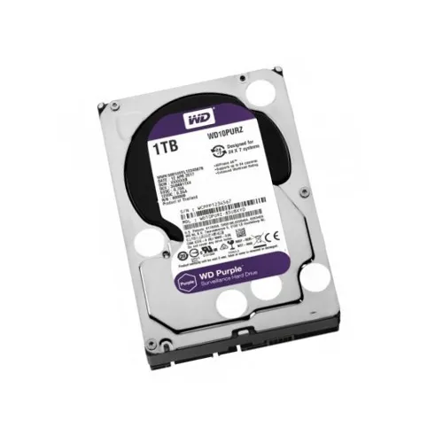 WD Purple 1TB SATA6 3.5 64MB DV Diski WD10PURZ 7/24 Güvenlik 