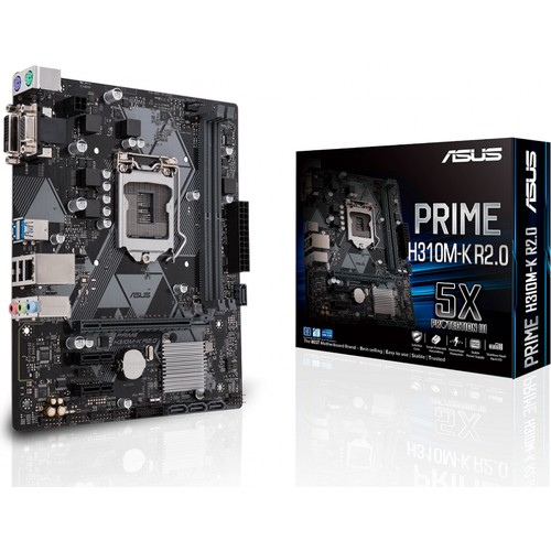 Asus Prıme H310M-K R2.0 LGA1151 Dvı Dsub Usb3.1 Matx WIN7+WIN10 Destekli P8