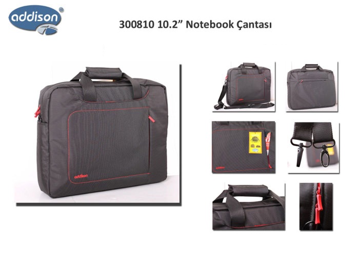 Addison 300810 10.2 - 12 inch Siyah Bilgisayar Netbook Çantası