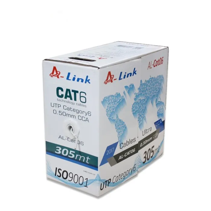 A-Link AL-CAT06 Gri Cat6 Utp ( 305 Metre ) 24 Awg 0.50mm CCA Network Kablosu