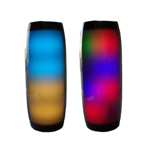 Powerway WRX18 Işıklı Bluetooth Hoparlör Extra Bass Ses Bombası Kırmızı