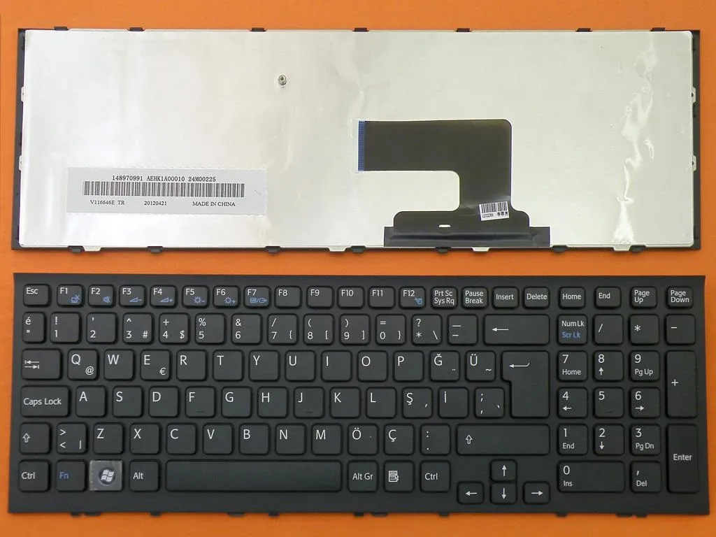 Sony Vpc-Eh VPCEH VPC-EE VPC-EL PCG-71811M V116646fk1 Aehk1a00020 Sony Vaio PCG-71811L PCG-71911L PCG-71912L PCG-71913L PCG-71914L Klavye Q-Türkçe