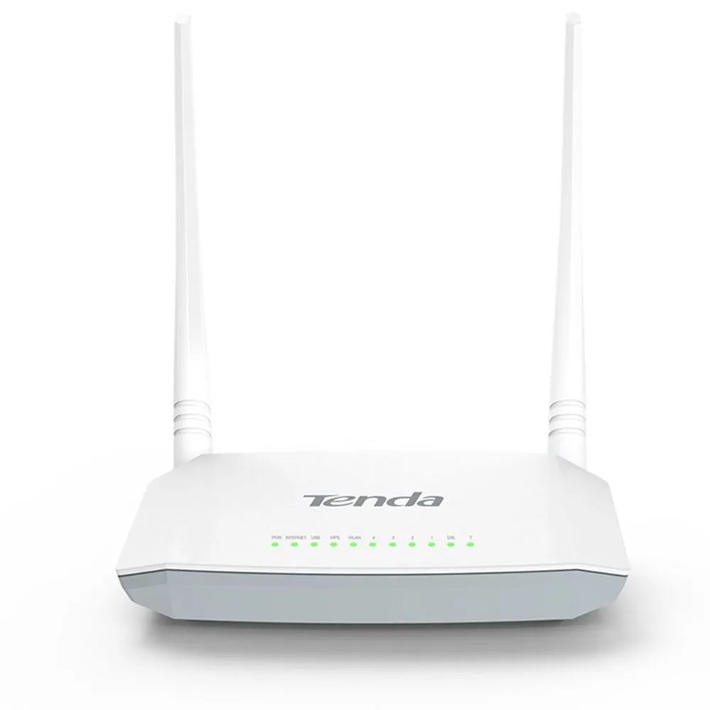 TENDA D301 V2 300Mbps 4 Port Kablosuz-Ethernet-Usb ADSL2  Modem