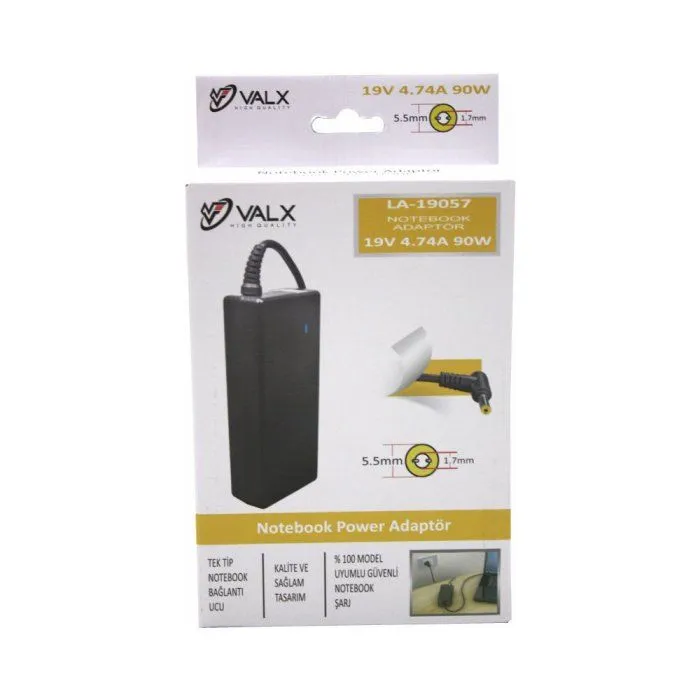 Acer 90 Watt 19V 4.74A 5.5 X 1.75 mm. Notebook Adaptör