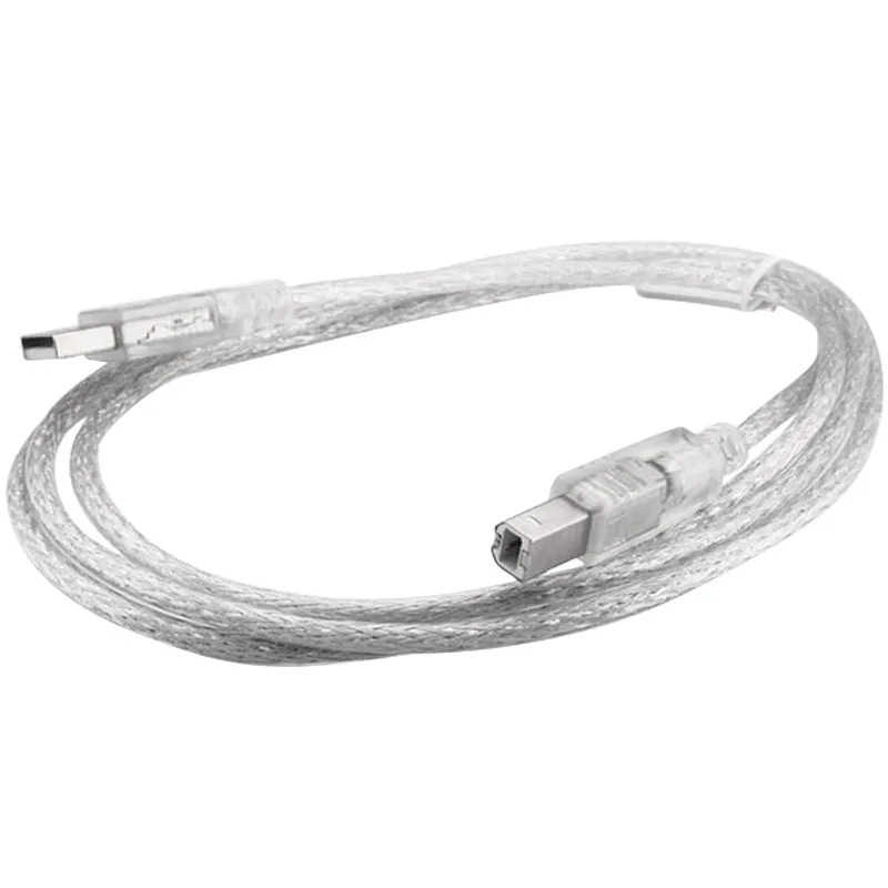S-link SL-U2005 Usb2.0 5 Metre Şeffaf Yazıcı Kablosu