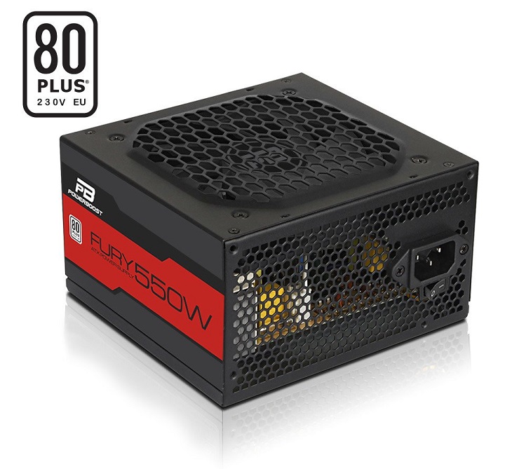 Power Boost BST-ATX550WEU FURY 550w 80+ APFC 12cm Siyah Fanlı ATX PSU Power Supply