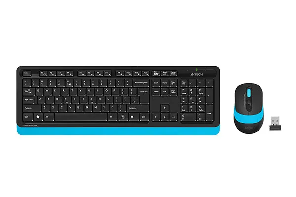 A4 Tech FG1010 Usb Kablosuz Q Multımedya Klavye + Mouse Set Mavi