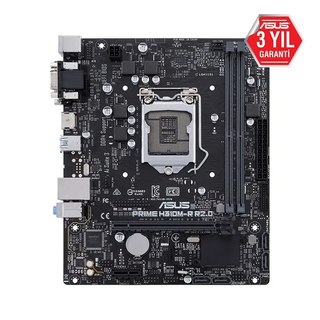 ASUS PRIME H310M-R R2.0 INTEL H310 LGA1151 DDR4 2666 MATX  WIN7+WIN10 DESTEKLİ