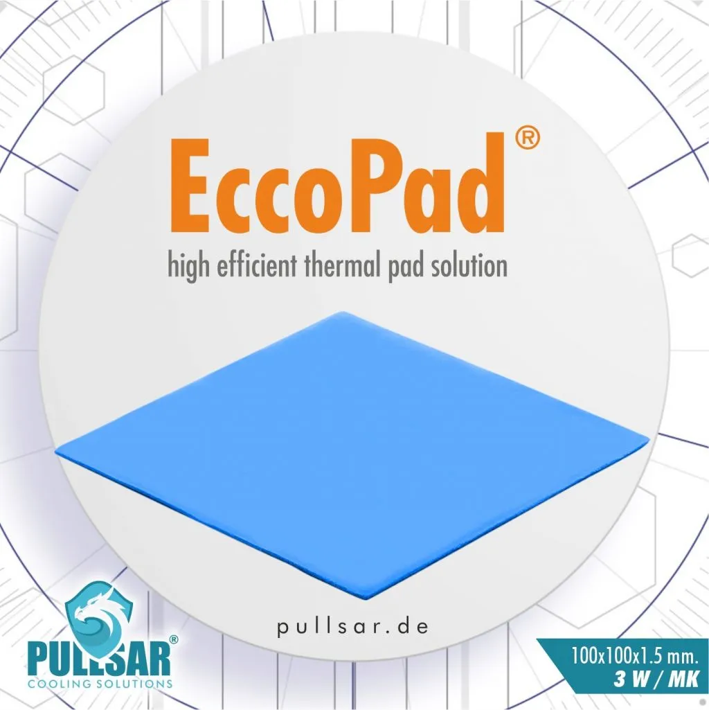 Pullsar EccoPad Thermal Pad 100*100*1.5 mm 3.0 W/m*k