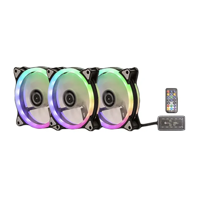 Performax Aurora RGB 120mm 3lü Kumandalı Fan Kit