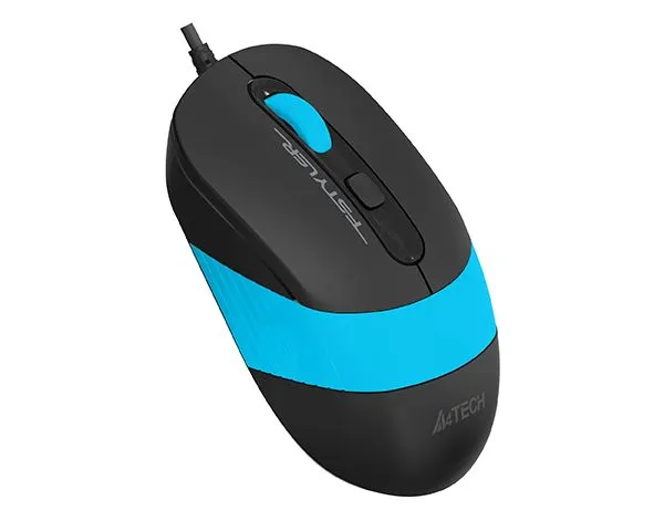 A4 Tech FM10 Kablolu Optik Mouse Siyah/Mavi