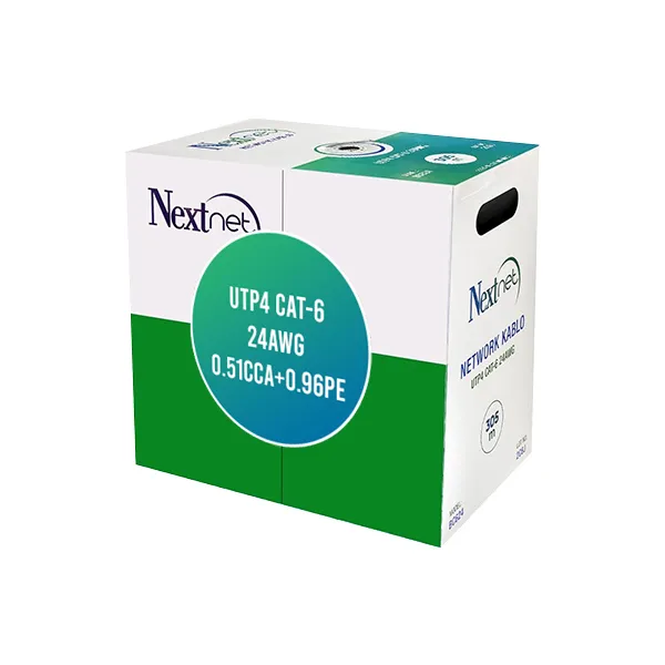 Next BC624 24 AWG 0.51mm. UTP4 CAT6 305Mt PE Gri Dış Ortam Network Kablosu