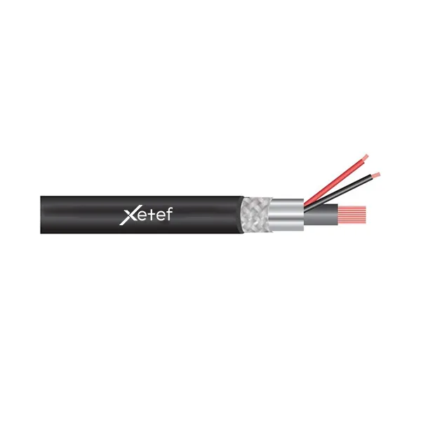 Xetef 2+1 2X0.50 Cca Cctv Dış Ortam Polietilen (PE) Kablo 100 Metre
